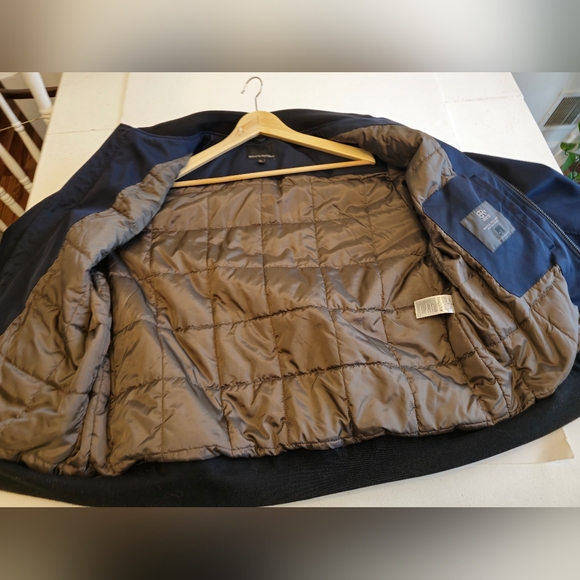 Banana Republic BR+ Men's Water Resistant Performance Jacket Navy Blue Size XL - Picture 16 of 17